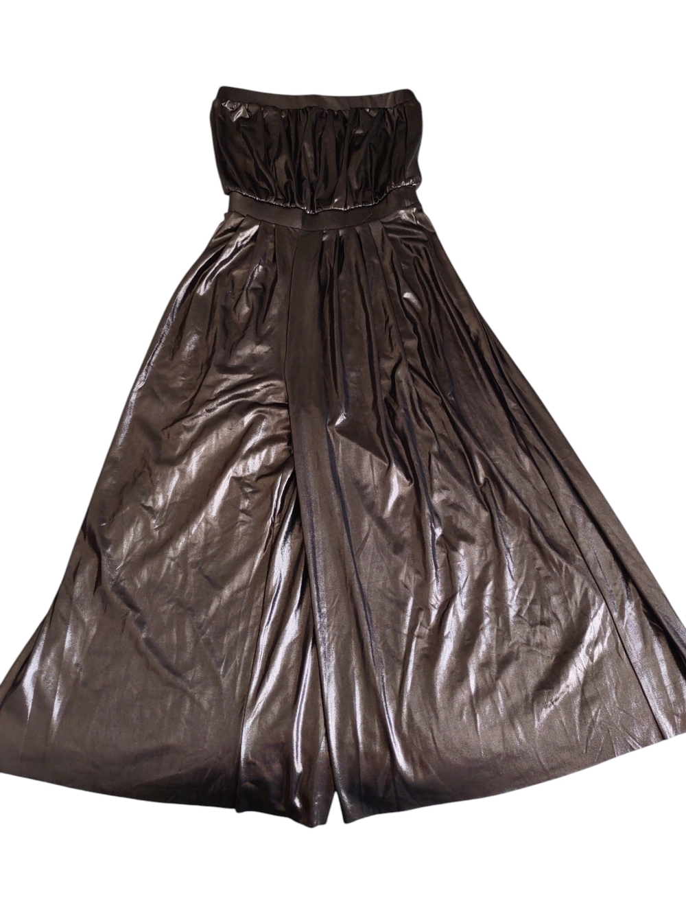 Urban Outfitters Small Strapless Metallic Jumpsuit